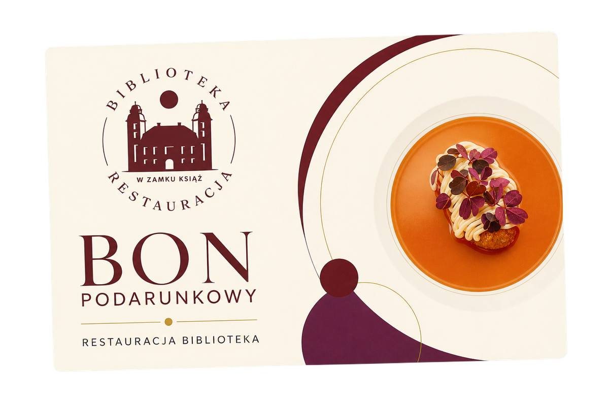 Bon podarunkowy Restauracji Biblioteka z autorskim daniem