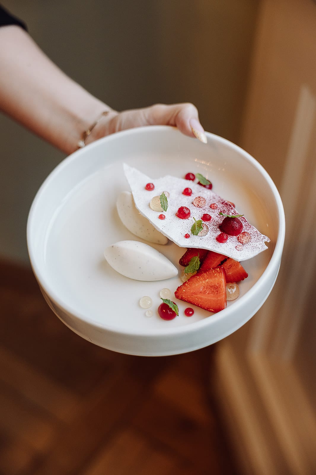 Dessert-Monoportion des Cafés Sznajder